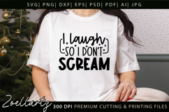 Funny Mental Health SVG Sarcastic Anxiety T-shirt Mug Design Product Image 1