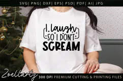 Funny Mental Health SVG Sarcastic Anxiety T-shirt Mug Design Product Image 1