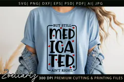 Funny Mental Health SVG Sarcastic Anxiety T-shirt Mug Design Product Image 7