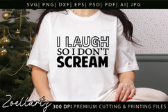 Funny Mental Health SVG Sarcastic Anxiety T-shirt Mug Design Product Image 1