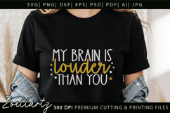 Funny Mental Health SVG Sarcastic Anxiety T-shirt Mug Design Product Image 5