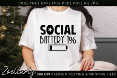 Funny Mental Health SVG Sarcastic Anxiety T-shirt Mug Design Product Image 1