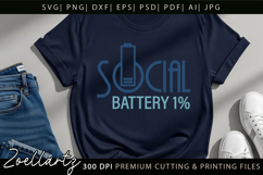 Funny Mental Health SVG Sarcastic Anxiety T-shirt Mug Design Product Image 5