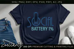 Funny Mental Health SVG Sarcastic Anxiety T-shirt Mug Design Product Image 5
