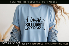 Funny Mental Health SVG Sarcastic Anxiety T-shirt Mug Design Product Image 5