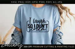 Funny Mental Health SVG Sarcastic Anxiety T-shirt Mug Design Product Image 5