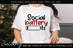 Funny Mental Health SVG Sarcastic Anxiety T-shirt Mug Design Product Image 1