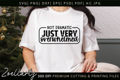 Funny Mental Health SVG Sarcastic Anxiety T-shirt Mug Design Product Image 1