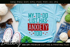 Funny Mental Health SVG Sarcastic Anxiety T-shirt Mug Design Product Image 6
