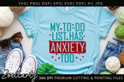 Funny Mental Health SVG Sarcastic Anxiety T-shirt Mug Design Product Image 6