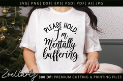 Funny Mental Health SVG Sarcastic Anxiety T-shirt Mug Design Product Image 1