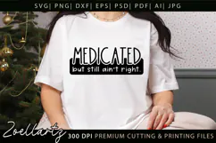 Sarcastic Mental Health SVG Funny Anxiety T-shirt Mug Design Product Image 1