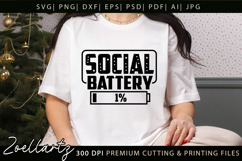 Funny Mental Health SVG Sarcastic Anxiety T-shirt Mug Design Product Image 1