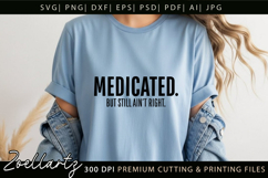 Funny Mental Health SVG Sarcastic Anxiety T-shirt Mug Design Product Image 3