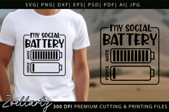 Mental Health Awareness SVG Funny Sarcastic Anxiety T-shirt Product Image 3