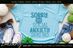 Sarcastic Mental Health SVG Funny Anxiety T-shirt Mug Design Product Image 6