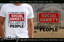 Sarcastic Mental Health SVG Funny Anxiety T-shirt Mug Design Product Image 2