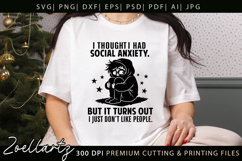 Sarcastic Mental Health SVG Funny Anxiety T-shirt Mug Design Product Image 1