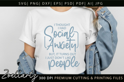 Sarcastic Mental Health SVG Funny Anxiety T-shirt Mug Design Product Image 4
