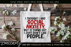 Funny Mental Health SVG Sarcastic Anxiety T-shirt Mug Design Product Image 5
