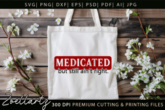Funny Mental Health SVG Sarcastic Anxiety T-shirt Mug Design Product Image 4