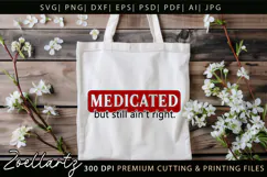 Funny Mental Health SVG Sarcastic Anxiety T-shirt Mug Design Product Image 4
