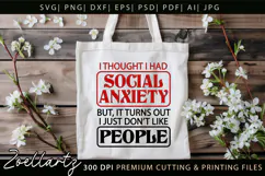 Sarcastic Mental Health SVG Funny Anxiety T-shirt Mug Design Product Image 5