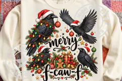 Funny Merry Christmas F-Caw-F PNG Product Image 2