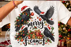 Funny Merry Christmas F-Caw-F PNG Product Image 1