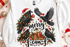 Funny Merry Christmas F-Caw-F PNG Product Image 4