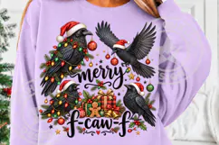 Funny Merry Christmas F-Caw-F PNG Product Image 5