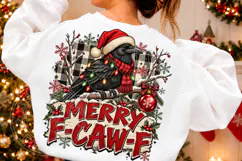 Funny Merry F CAW F Christmas PNG Product Image 3