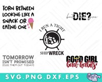 Sarcastic Bundle, Sassy Funny Bundle Of Mom Quotes Svg Files Product Image 2