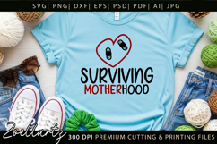 Motherhood Mom SVG for Cricut Mothers Day T-shirt Mug Design Product Image 2