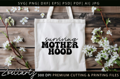 Motherhood Mom Life SVG Funny Mothers Day T-shirt Mug Design Product Image 4