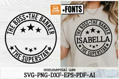 Mom Custom SVG, The Boss The Banker SVG, Funny Mom Quote Product Image 1