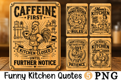 Funny Mom's Kitchen Quotes SVG Cutting Board Product Image 1