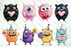 Funny Monsters Sublimation Clipart Product Image 3