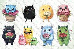 Funny Monsters Sublimation Clipart Product Image 4