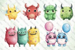 Funny Monsters Sublimation Clipart Product Image 2