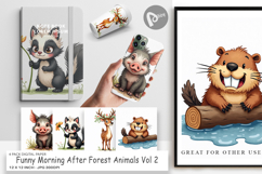 Morning After Animals Digital Paper Product Image 1