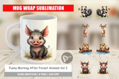 Morning After Animals Mug Wrap Product Image 1