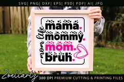 Funny Mom Life SVG for Cricut Mothers Day T-shirt Mug Design Product Image 4