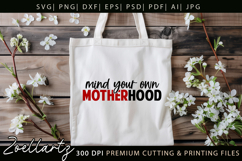 Motherhood Mom SVG for Cricut Mothers Day T-shirt Mug Design Product Image 4