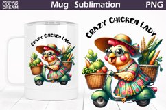 Funny Chicken Mug | Sarcastic Quote Mug Wrap Product Image 1