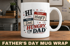 Funny Fathers Day mug wrap, Father's Day Mug Wrap, dad mug Product Image 1