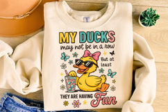 Funny Ducks Not in a Row PNG, Snarky Funny Mental Health PNG Product Image 3