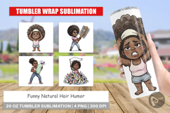 Funny Natural Hair Humor Tumbler Product Image 1