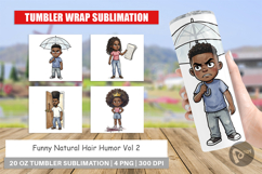 Funny Natural Hair Humor Tumbler Product Image 1