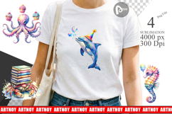 Funny Ocean Animals Sublimation Product Image 1